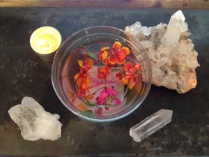bowl & crystals