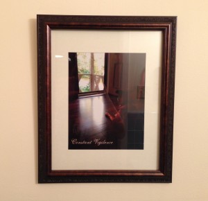 framed photo