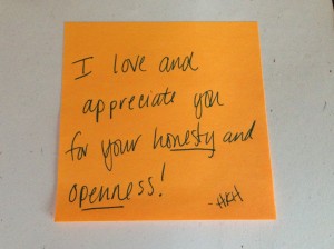 Post-it Note from Holly
