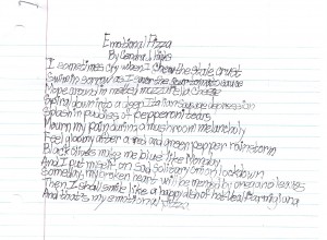 Emotional Pizza Poem